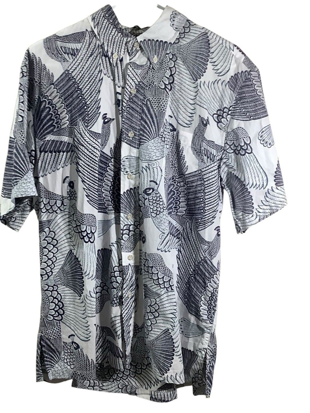 Reyn Spooner Bird Print Short Sleeve Classic Button-Down Shirt